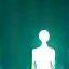 Approche globale, silhouette humaine rayonnante